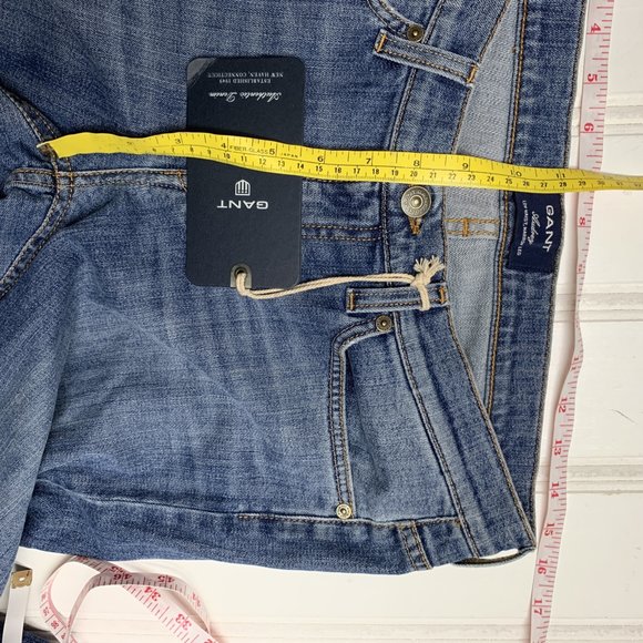 Gant Mens 30 x 32 Audrey Skinny Jeans Low Waist Narrow Leg Dark Wash Denim 30x32 - Picture 3 of 8